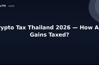 Crypto Tax Thailand 2026 — How Are Gains Taxed?