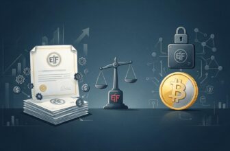 Crypto ETF versus buying Bitcoin directly — comparison illustration