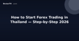 How to Start Forex Trading in Thailand — Step-by-Step 2026